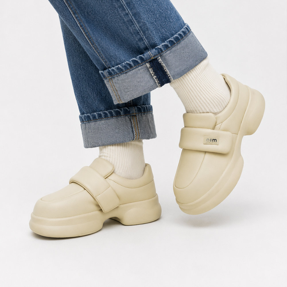 Туфлі (лофери) для дівчаток Jong golf Total Beige — дитяче взуття Kids Family