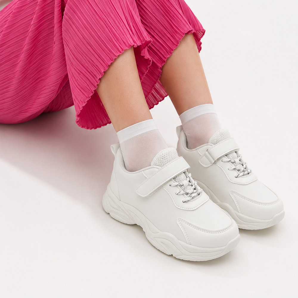 Білі кросівки унісекс Total White Білий — дитяче взуття Kids Family