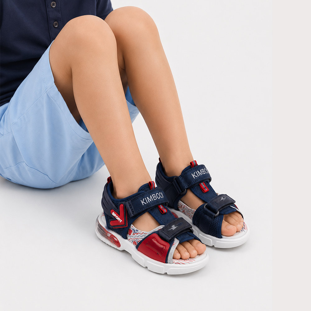 Босоніжки для хлопчиків Kimboo red&blue Синій, Червоний — дитяче взуття Kids Family