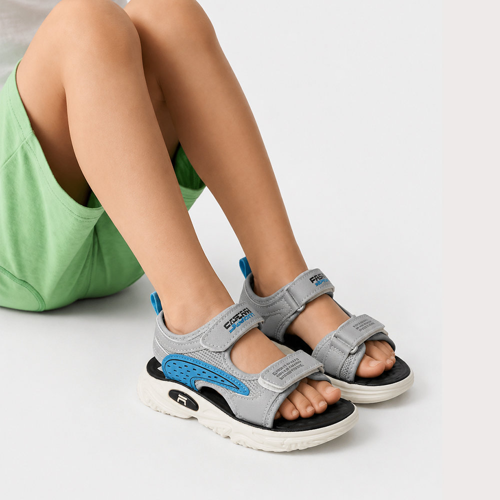 Босоніжки для хлопчиків Grey&Blue Сірий — дитяче взуття Kids Family