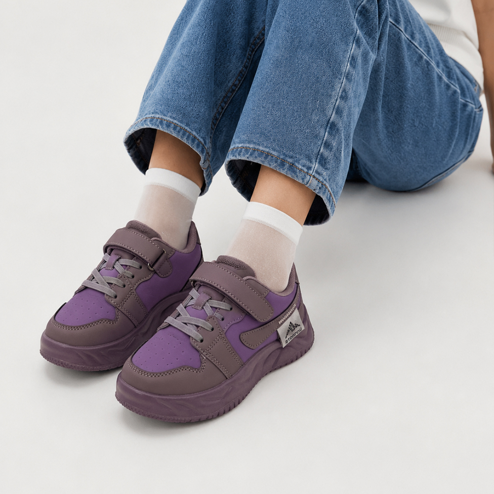 Кросівки для дівчаток BBT purple Фіолетовий — дитяче взуття Kids Family