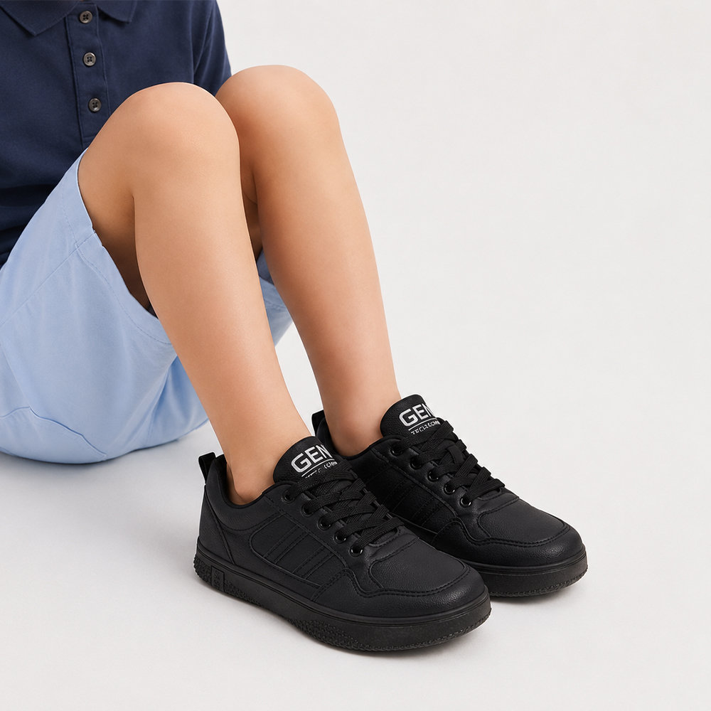 Кросівки для підлітків Xifa total black — дитяче взуття Kids Family