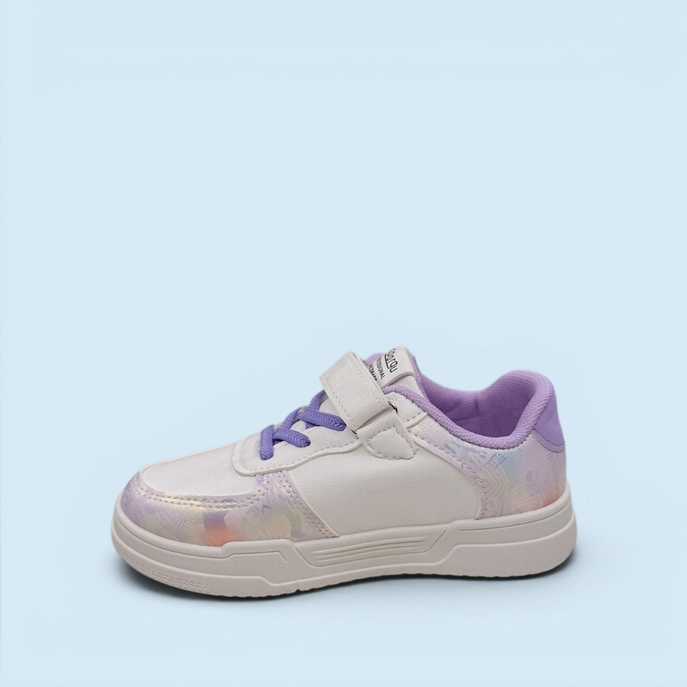 Кросівки для дівчаток White&Purple Білий — дитяче взуття Kids Family. Фото 4