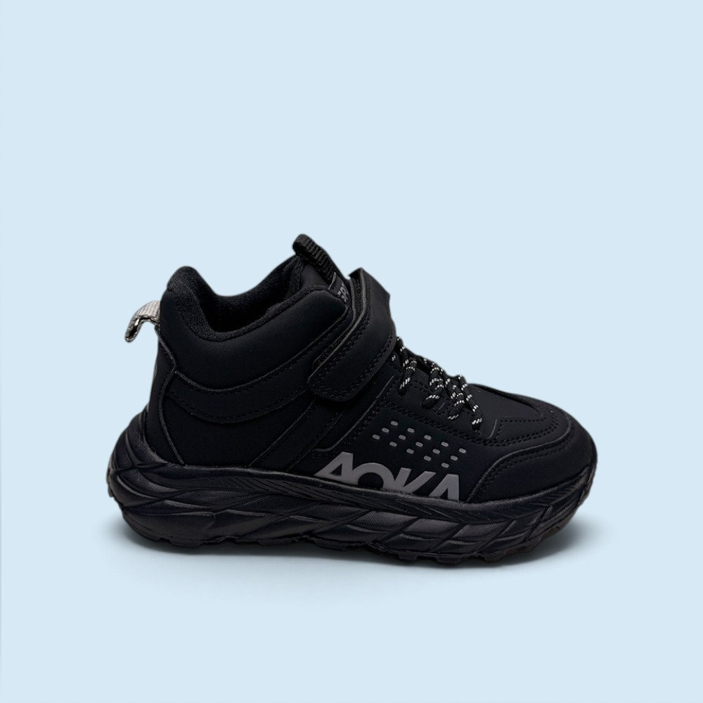 Демісезонні кросівки для хлопчиків BBT Light black Чорний — дитяче взуття Kids Family