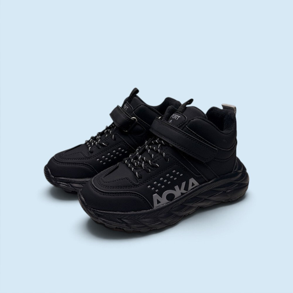 Демісезонні кросівки для хлопчиків BBT Light black Чорний — дитяче взуття Kids Family. Фото 2