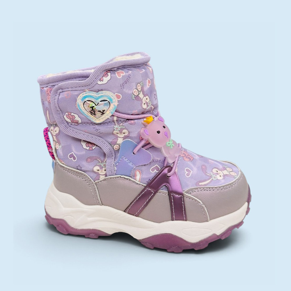 Зимові дутики для дівчаток Paliament Purple Heart Фіолетовий — дитяче взуття Kids Family. Фото 2